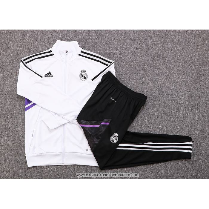 Tuta da Track Giacca
 Real Madrid 22-23 Bambino
 Bianco
 e 
Purpura